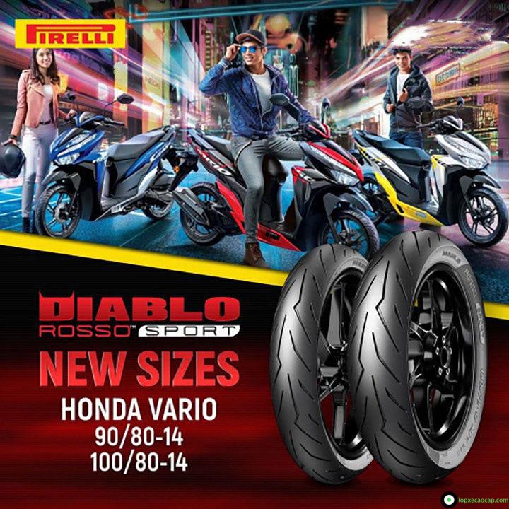 Vỏ xe Pirelli Diablo Rosso Sport 100/80-14 7 pirelli vario