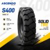 Lốp xe nâng bánh đặc 6.50-10 Ascendo S400